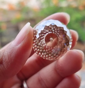 Bola de diamante facetado de moissanita de forma redonda blanca completa de 22 MM, fabricación de bolas hechas a mano para collar de bolas y joyería personalizada - Product Image 4