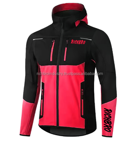 Ropa deportiva informal para hombre al por mayor, diseño de retazos, bolsillos delanteros con cremallera, impermeable, a prueba de viento, transpirable, camisetas de entrenamiento para correr - Product Image 2