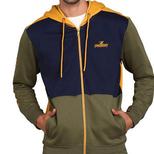 Totalmente personalizado estilo casual básico cremallera sudaderas con capucha nueva llegada cómodo hombres cremallera sudaderas con capucha - Product Image 1