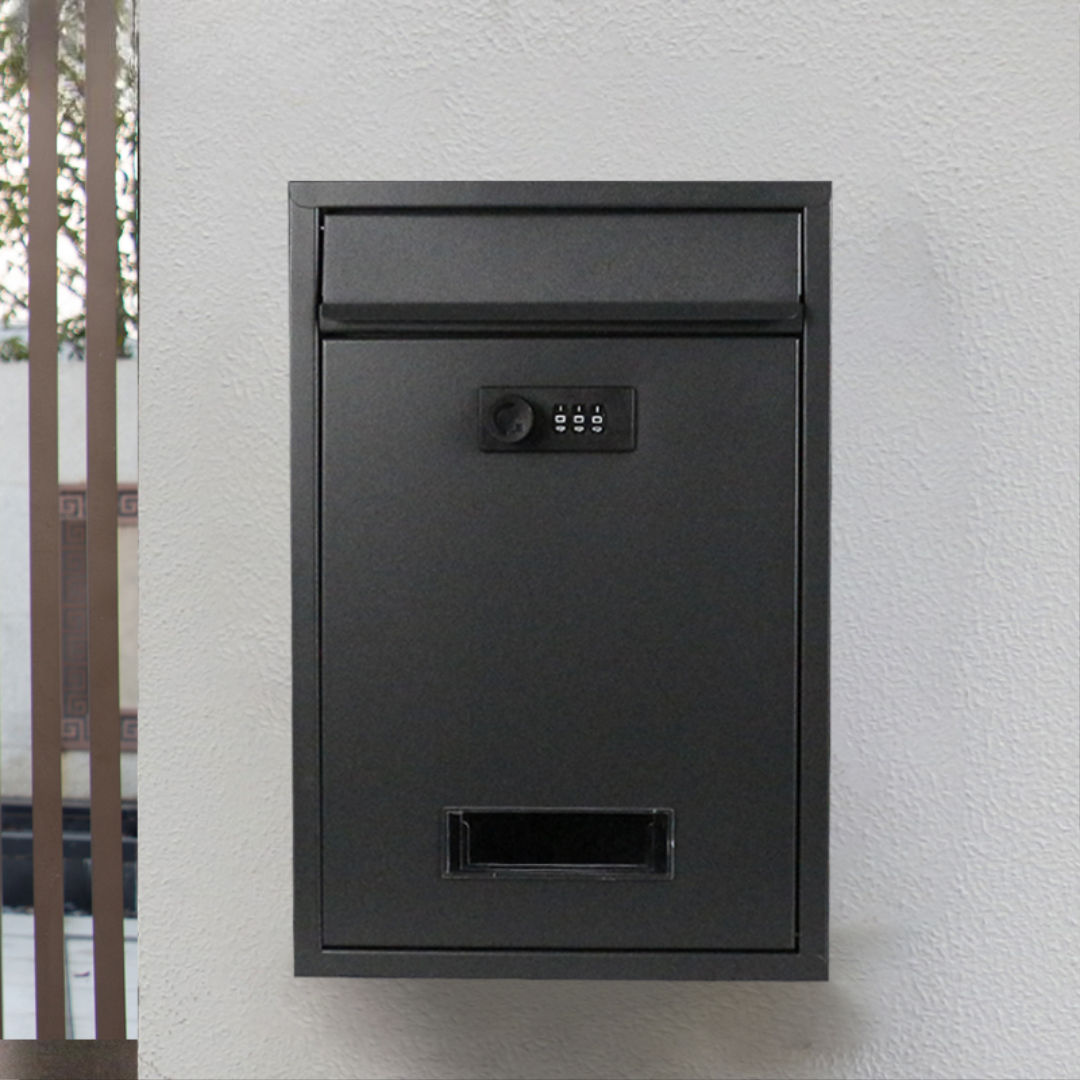 Candado de combinación negro arena