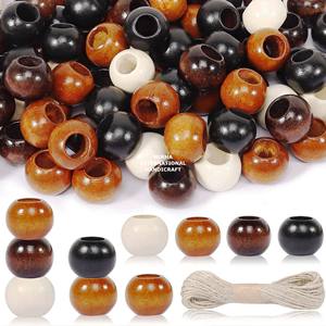 Cuentas de Madera Cuadradas de 5 x 3 mm, Cuentas de Madera de Colores y Formas Personalizadas, Producto Indio Hecho a Mano - Product Image 2