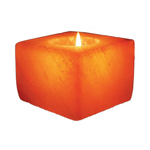 Sel de l'Himalaya naturel sculpté à la main lumière de thé cristal naturel rose sel bougeoir pour la décoration de la maison photophore - Product Image 1