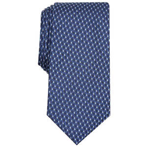 Alfani Men's Printed Slim Neat Blue <b>Tie</b> Size Regular - Product Image 1