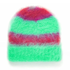 Bonnet d'hiver personnalisé de haute qualité avec logo, bonnet en mohair jacquard coloré pour adultes, vente en gros, prix des bonnets jacquard - Product Image 2