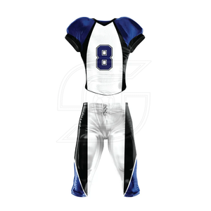 Uniforme de Football américain personnalisé 100% Polyester, nouvelle conception de haute qualité, ensemble maillot et pantalon - Product Image 1