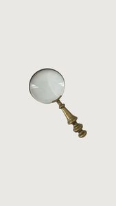 Decorative Brass <b>Magnifying</b> <b>Glass</b> With Antique Finish Ideal For Study Room Office Desk And Thoughtful Gift For Scholars - Product Image 2