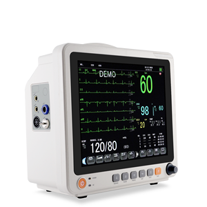 Portabel Monitor pasien Multi-parameter 12 inci 6 parameter Monitor pasien tanda Vital hewan - Product Image 3
