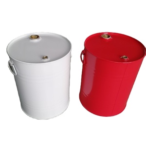 Fût en acier de 50 L à tête ouverte avec couvercle amovible et anneau de verrouillage - Product Image 4
