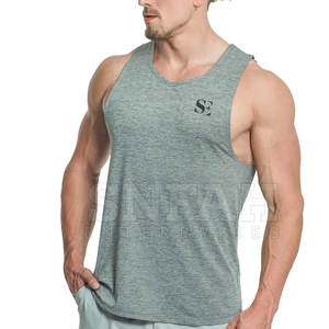 Camiseta de entrenamiento de algodón de alta calidad para hombre, camiseta sin mangas de gimnasio con logotipo personalizado, transpirable, informal, a la moda, para culturismo, Fitness - Product Image 1