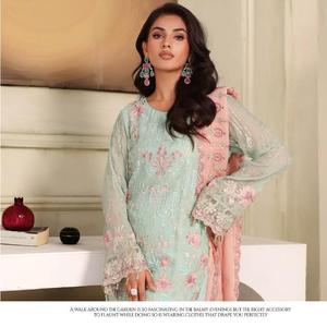 Colección de gasa bordada Ramsha Vol F27 vestidos de fiesta indios y paquistaníes para mujeres damas gasa Shalwar Kameez - Product Image 2