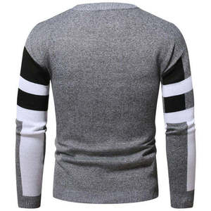 Pull-over en tricot doux en laine mélangée pour hommes pour l'automne et l'hiver respirant et chaud avec logo personnalisé et support OEM - Product Image 4