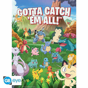 Ensemble de 2 affiches Chibi Pokémon pour les célébrations d'anniversaire ! - Product Image 2