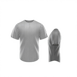 เสื้อเบสบอลแบบ OEM ที่ปรับแต่งได้ - ผ้าโพลีเอสเตอร์ตาข่าย 100% แห้งเร็ว ระบายอากาศได้ดี ป้องกันแบคทีเรีย ป้องกันรังสียูวี คอวี แขนครึ่งตัว สำหรับผู้ชาย - Product Image 1