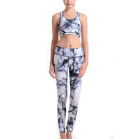 Conjunto de Yoga Profesional para Mujer 2024, Cintura Media, Ecológico, Elástico en Cuatro Direcciones, Ligero, Ropa de Yoga para Gimnasio, Venta al Por Mayor