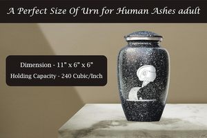 Handmade Urnสําหรับเถ้าเผาCremation Urnสําหรับเถ้าฝังคอนเทนเนอร์สําหรับศพมนุษย์อนุสรณ์ผู้ใหญ่งานศพUrn - Product Image 2