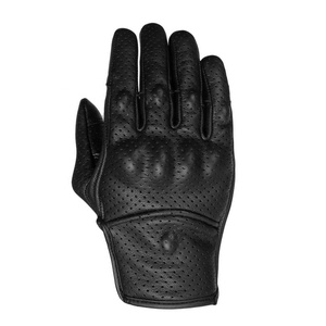 Gants de moto en cuir courts pour la course, gants d'hiver avec protection des doigts et des articulations, gants de moto pour la course et la conduite - Product Image 2