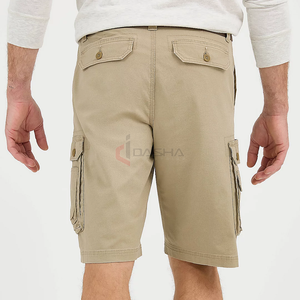 100% Cotton Twill <b>Shorts</b> Summer Breathable Solid Color Formal and Casual <b>Shorts</b> with Side Pockets Custom Logo Manufacturer - Product Image 4