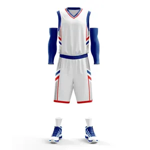 Wholesale Best Price Basketball Uniform / High Quality Sublimation Printing New Design Custom Basketball Uniform Kit