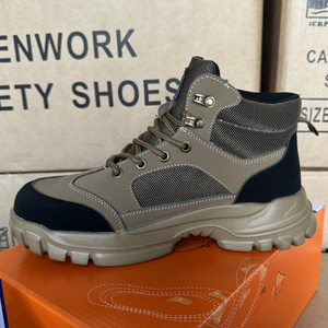 Light Weight <b>Steel</b> Toe Safety <b>Boots</b> Factory Use Anti-Slip Genuine Leather Upper Industrial Protective <b>Work</b> Shoes Anti-Puncture - Product Image 3