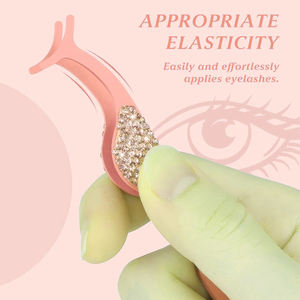 Pince à cils professionnelle courbe extrémité aciers allemands manucure applicateur pince à épiler ennemi faux cils - Product Image 5