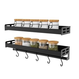Industrial style iron spice rack with metal grates offering durability and visual appeal in contemporary kitchens - Product Image 5