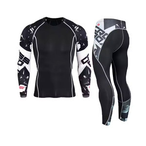 Ensemble de vêtements d'entraînement pour hommes anti-UV respirant MMA Rash Guard pour la salle de sport et les sports - Product Image 5