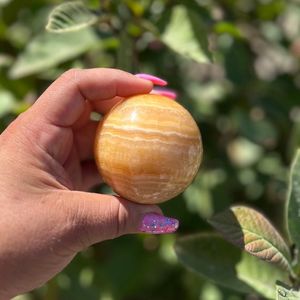 Wholesale Price Natural Polished Yellow Calcite Crystal Image Ball for Healing and Home Decor Wholesale Gemstone Sphere Export - Product Image 3