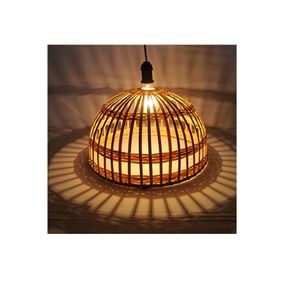 Lámpara de bambú de alta calidad moderna hecha a mano de mimbre ratán para decoración del hogar lámpara de techo buena elección - Product Image 1
