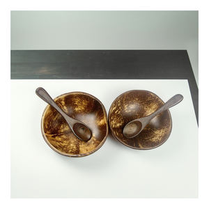 Cuencos de coco lacados naturales artesanales de Vietnam cáscara de huevo y cuenco con incrustaciones de nácar cuenco lacado-TL2022 - Product Image 1