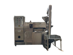 Machine de presse automatique en acier inoxydable 6YL-100ZD 201 à haut rendement pour usine de fabrication d'huile de sésame d'amande de capacité 260 KG/H - Product Image 3