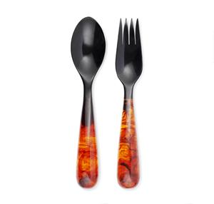 Juego de cucharas de madera Cocina SERVIDOR DE ENSALADAS DE MADERA JUEGO DE 2 ARTÍCULO DE COCINA ÚNICO HECHO A MANO VENTA CALIENTE - Product Image 2