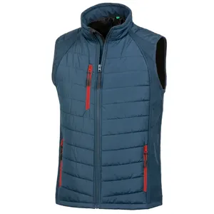 <b>Black</b> Compass Sustainable Fishing <b>Vest</b> Softshell with Compass Design Eco-Friendly Merchandising - Product Image 3