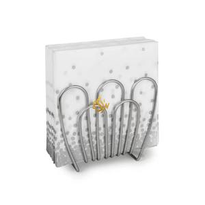 Fabricant de design de luxe de porte-serviettes argent poli porte-serviettes de forme irrégulière pour accessoires de mariage fête d'anniversaire - Product Image 6