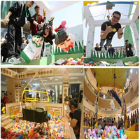 Machine de jeu à griffes humaines populaire, vraies personnes attrapent des cadeaux, machine à grue super grande