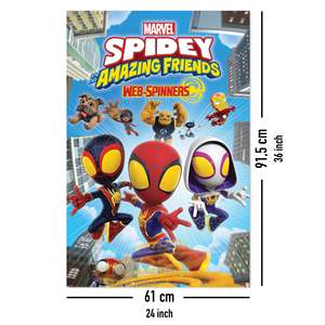 Póster de pared de Marvel Spidey y sus increíbles amigos, estilo moderno, Web Spinners sobre lienzo - Product Image 5
