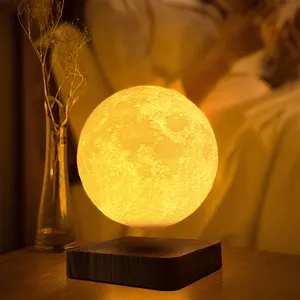 Hcnt amazon lâmpada levitante magnética, lua, estrela, lua, para decoração de casa