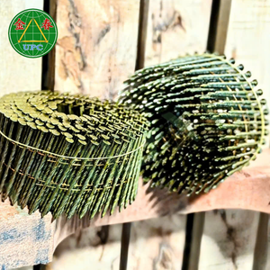 ตะปูม้วน 15 องศา ขนาด 1-1/4 นิ้ว บรรจุ 14,000 ชิ้น ผลิตในเวียดนาม แบบ OEM เหล็กเคลือบสีเหลือง ชนิดก้านวงแหวน/เรียบ/เกลียว - Product Image 5