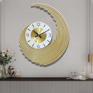 Stylish Modern Metal <b>Wall</b> <b>Clock</b> <b>for</b> Living Room Big Size Home Decoration with Designer Features - Product Image 5