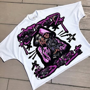 Camisetas de algodón de corte holgado y estilo urbano, personalizadas con logo del fabricante, de peso pesado, con impresión y bordado. - Product Image 4