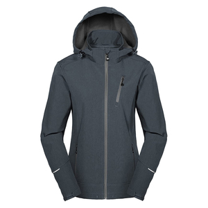 แจ็กเก็ตผ้านิ่มมีฮู้ดสำหรับผู้หญิงแจ็คเก็ตยุทธวิธีบุขนแกะสำหรับเดินเขาทำงานลำลองกันน้ำ - Product Image 1