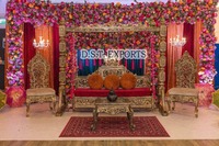 Balançoire traditionnelle indienne en bois sculpté Balançoire de mariage en bois antique Fabricant Designer Artisanat Balançoire en bois Décor USA