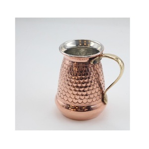 Jarra de cobre puro con acabado pulido suave, recipiente Ayurveda hecho a mano, perfecto para almacenamiento de agua, cocina, comedor, uso diario - Product Image 6