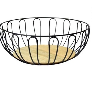 Home Decor Black Color Metal Fruits <b>Basket</b> <b>Table</b> Decor Home and Kitchen Decor Food Storage <b>Basket</b> New Freshly Design - Product Image 2