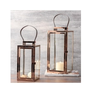 Linterna de madera y vidrio con la mejor calidad, linterna colgante de diferentes tamaños para uso doméstico y en restaurantes - Product Image 3