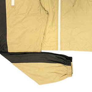 Vente en gros de survêtements coupe-vent personnalisés pour hommes taille plus ensemble de deux pièces coupe-vent imperméable en nylon avec fermeture éclair pour l'extérieur - Product Image 6