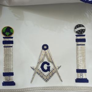 Masonic <b>Apron</b> Master Mason <b>Apron</b> White Masonic Regalia - Product Image 2