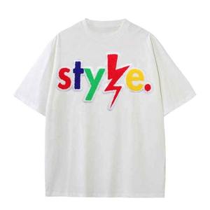 Fabricante Unisex de algodón pesado de lujo de alta calidad gráfico 3D Puff estampado Puff impresión camiseta para hombres - Product Image 2