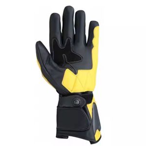 Gants de moto en fibre de carbone avec logo de couleur personnalisé Gants de moto en cuir antidérapants et imperméables, réglables et durables - Product Image 6