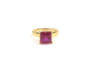 <span class=keywords><strong>Anello</strong></span> da dito in ottone placcato oro 18k rosa zirconi alla moda con forma ovale e regalo di San Valentino per lei - Product Image 4