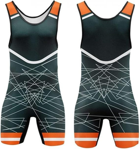 Singlets de Lucha Personalizados para Hombre, Transpirables, de Punto, de Spandex/Algodón, para Levantamiento de Pesas y Entrenamiento de Potencia, con Estampado por Transferencia de Calor - Product Image 1